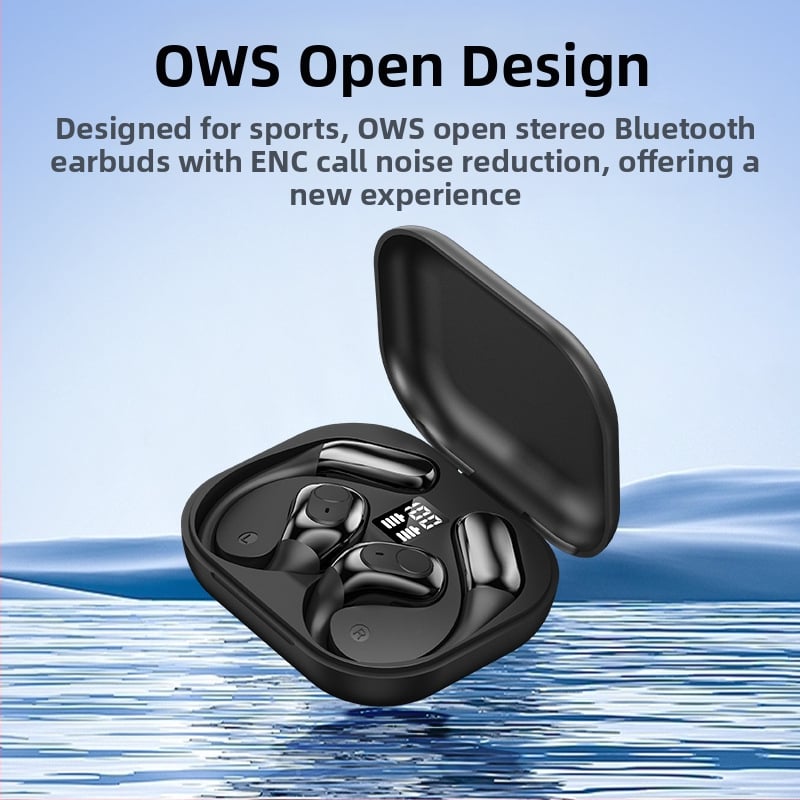 Bluetooth slušalice s kostnom provodljivošću – otvoreni dizajn, za sport, 5.4, IPX5, domet 10 m, trajanje baterije >8 h