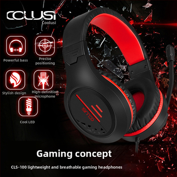 CLS100 kábeles gaming headset, 50 mm meghajtók, 2,2 m kábel, mikrofonnal
