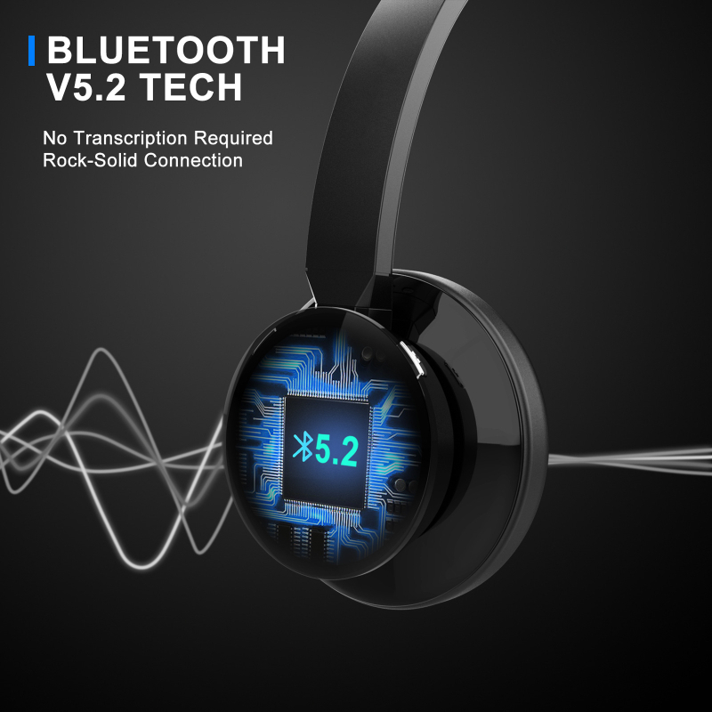 BT-783 Vezetők számára egyfülű, vezeték nélküli fejhallgató Bluetooth-kapcsolattal, zajcsökkentés, 40 mm hangszórók, beépített mikrofon, fejre rögzített stílus
