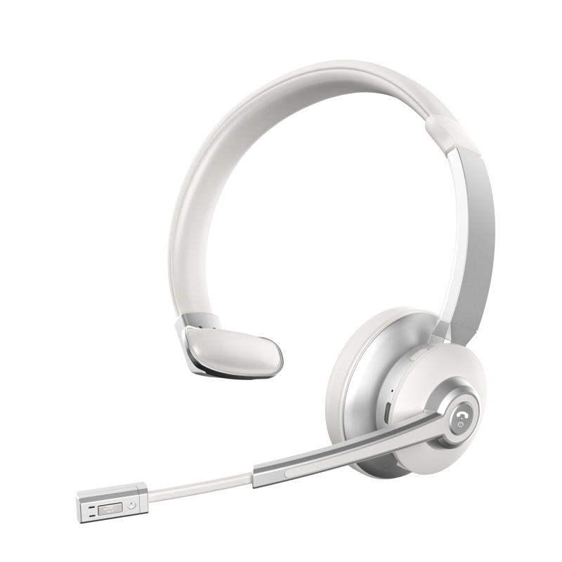 Bluetoothos mono headset fejpánttal, zajcsökkentés, 40 mm hangszóró
