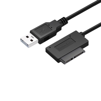 Кабел за външен оптичен привод на лаптоп USB 2.0, мини SATA към USB; Модел: 7-6-пинов SATA към USB адаптер; Пускане на пазара: 2025