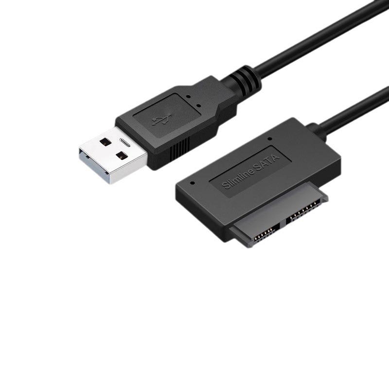 Кабел за външен оптичен привод на лаптоп USB 2.0, мини SATA към USB; Модел: 7-6-пинов SATA към USB адаптер; Пускане на пазара: 2025