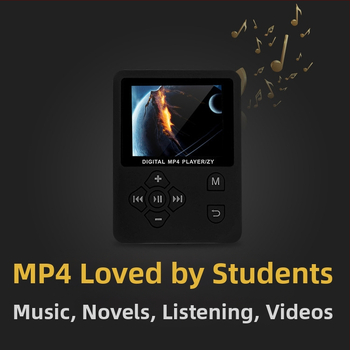 MP4 atskaņotājs ar teksta sinhronizāciju, e-grāmata, AMV video atbalsts, MP3/WMA audio, TF kartes slots