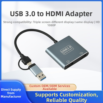 Външна графична карта SLMU104 с три екрана и USB 3.0 интерфейс