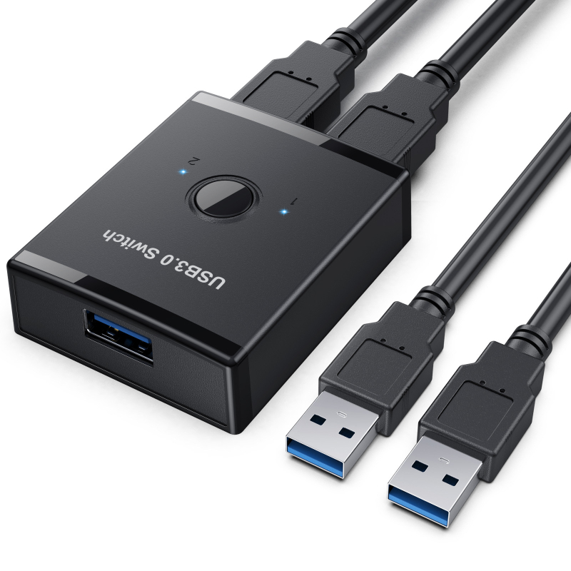 USB 3.0 divvirzienu slēdzis, modeļa T25, datoru perifērijām, printera dalīšana