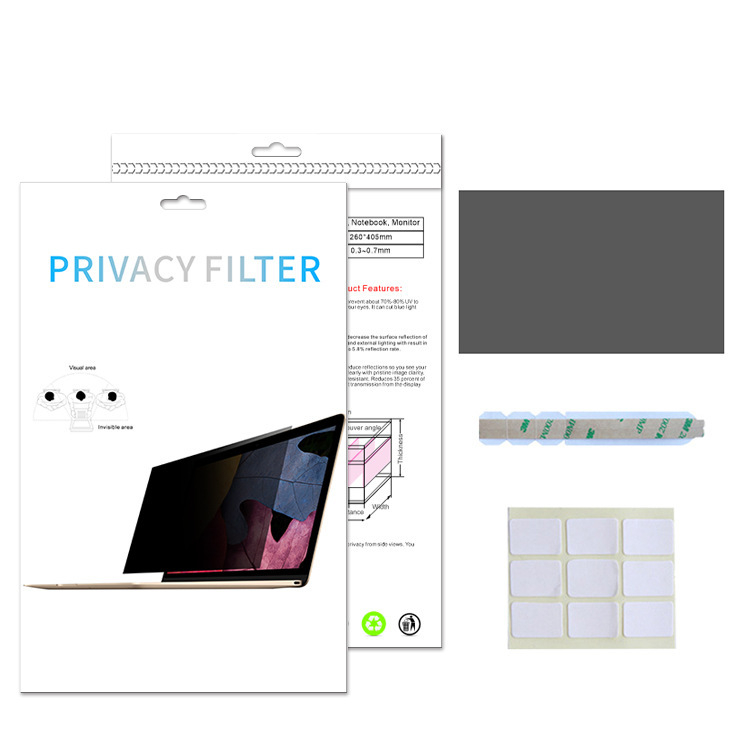 Защитно фолио за поверителност на екран на лаптоп с анти-поверителност и антиотразяване, PET материал, съвместимо с лаптоп екран, 40 g