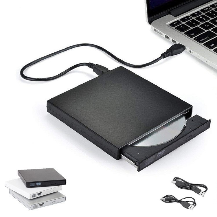 Unitate externă USB optică CDD01 – tavă de încărcare, USB 2.0, CD24X/DVD8X citire/scriere, CD/DVD/VCD/D9