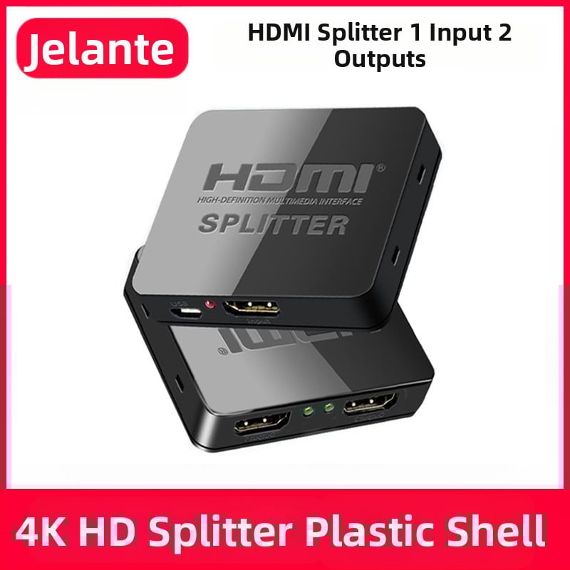Gerland HDMI sadalītājs 1x2, 4K 3D, 2 ostas, universāls HDMI interfeiss