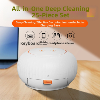 Компютърна четка за почистване – комплект Q6A за лаптопи, мобилни телефони и цифрови камери — ABS + спонж + влакнеста фланела