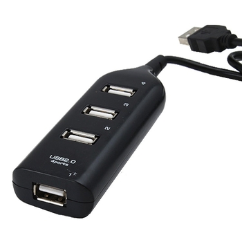 WS USB 2.0 HUB με 4 θύρες και εξωτερική τροφοδοσία