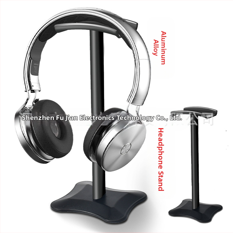 Десктоп стойка за слушалки, алуминиева сплав + силикон, разглобяема, модел T-1210, за слушалки