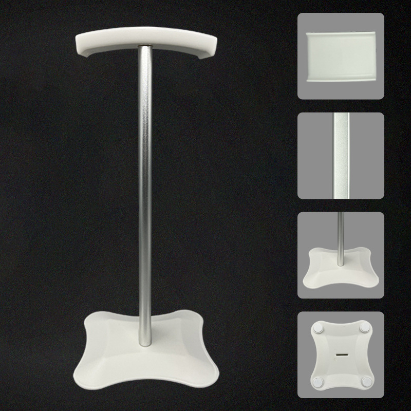 Десктоп стойка за слушалки, алуминиева сплав + силикон, разглобяема, модел T-1210, за слушалки