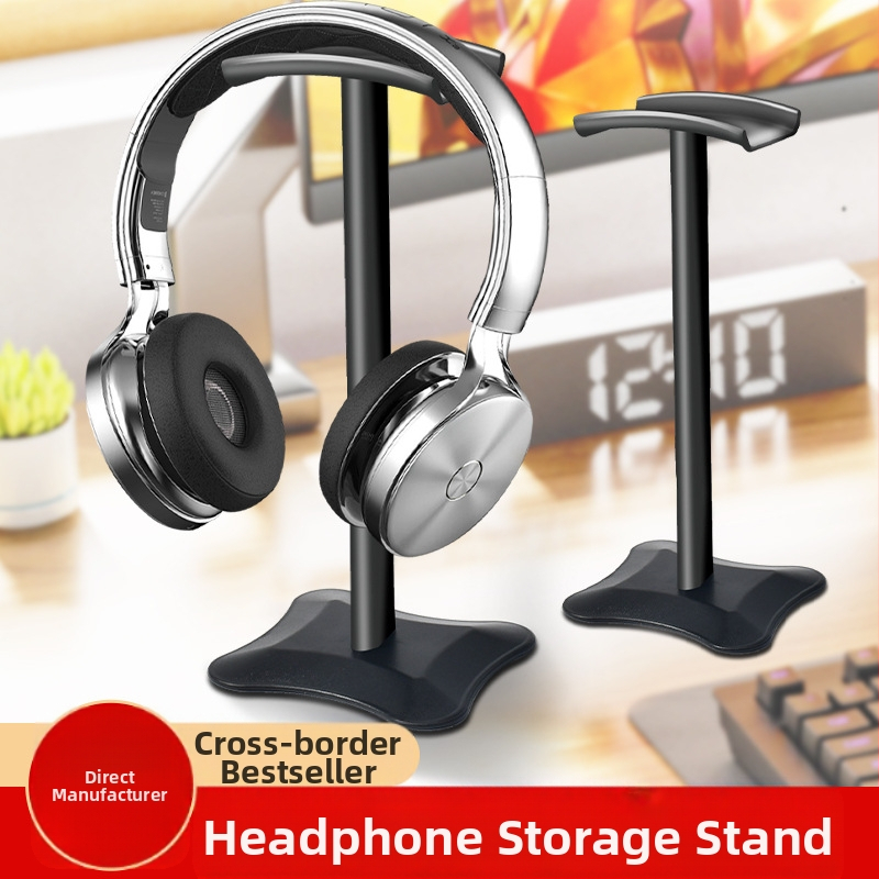 Десктоп стойка за слушалки, алуминиева сплав + силикон, разглобяема, модел T-1210, за слушалки