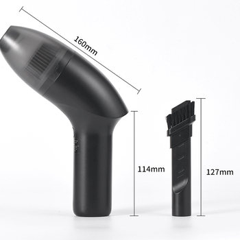 Bevielis rankinis dulkių siurblys biurui ir automobiliui – 64W, 3100–4000Pa siurbimo galia, USB įkrovimas, įrengta 2000–2500mAh baterija, apšvietimas