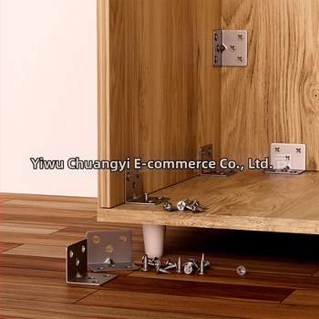 Неръждаема стомана 90° L-образна скоба за мебели | правоъгълно закрепване | широка приложимост | марка ZHCY