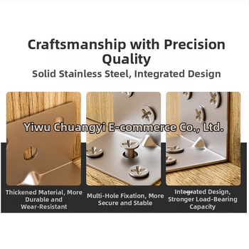 Неръждаема стомана 90° L-образна скоба за мебели | правоъгълно закрепване | широка приложимост | марка ZHCY