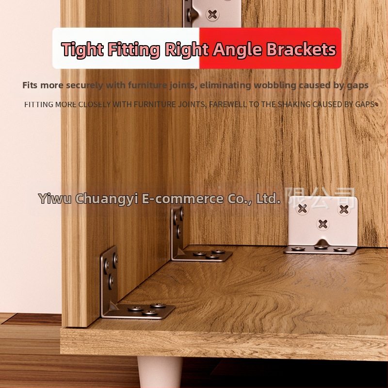 Неръждаема стомана 90° L-образна скоба за мебели | правоъгълно закрепване | широка приложимост | марка ZHCY