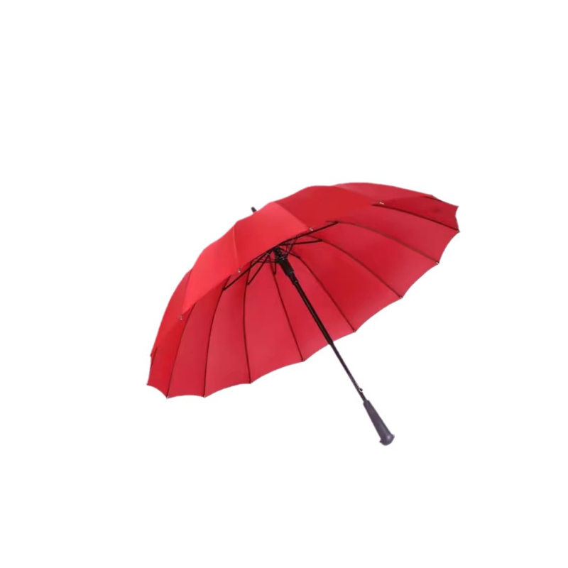 Umbrelă curcubeu cu 16 nervuri, deschidere automată, țesătură 190T, schelet din oțel, mâner din plastic