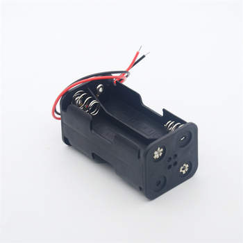 №5 Кутия за 4 клетки батерии с проводник, back-to-back, двустранна, двуслойна, 6V отделение за батерии