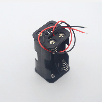 №5 Кутия за 4 клетки батерии с проводник, back-to-back, двустранна, двуслойна, 6V отделение за батерии