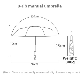 Lietussargs ar pilnu grafisko drukāšanu (Poliester 190T, Dzelzs rāmis ar 8 ribām, Radius 62 cm vai vairāk, Svars 680 g)