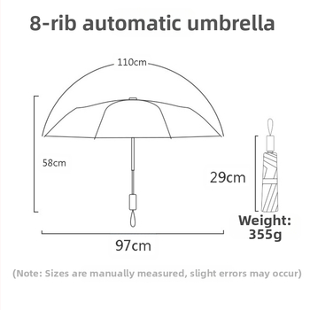 Lietussargs ar pilnu grafisko drukāšanu (Poliester 190T, Dzelzs rāmis ar 8 ribām, Radius 62 cm vai vairāk, Svars 680 g)