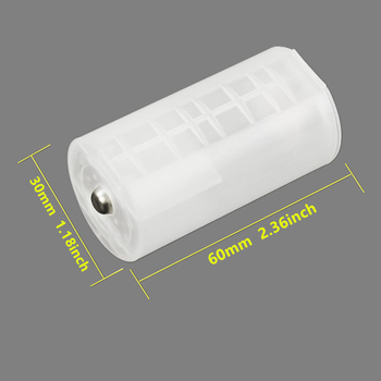 ERE μετατροπέας θήκης μπαταριών: 2AA προς D, κύλινδρος από καθαρό χαλκό, προσαρμογέας μπαταριών δύο τμημάτων 5→1