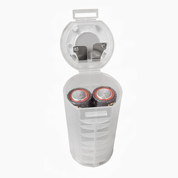 ERE μετατροπέας θήκης μπαταριών: 2AA προς D, κύλινδρος από καθαρό χαλκό, προσαρμογέας μπαταριών δύο τμημάτων 5→1