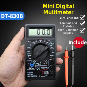 Skaitmeninis multimetras DT830B – stalinis multimetras, CE sertifikatas, duomenų laikymas, automatinis išjungimas, modelis 830B