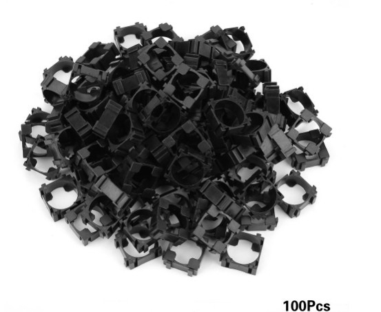 Държач за батерия 18650 – алуминий, едностранен, гъвкав, за батериен пакет на електрически велосипед (100 бр.)