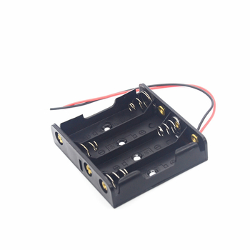 Yixuan кутия за батерии – 4 клетки, без капак, серийно свързване, странично разположени, 6V държач за батерии