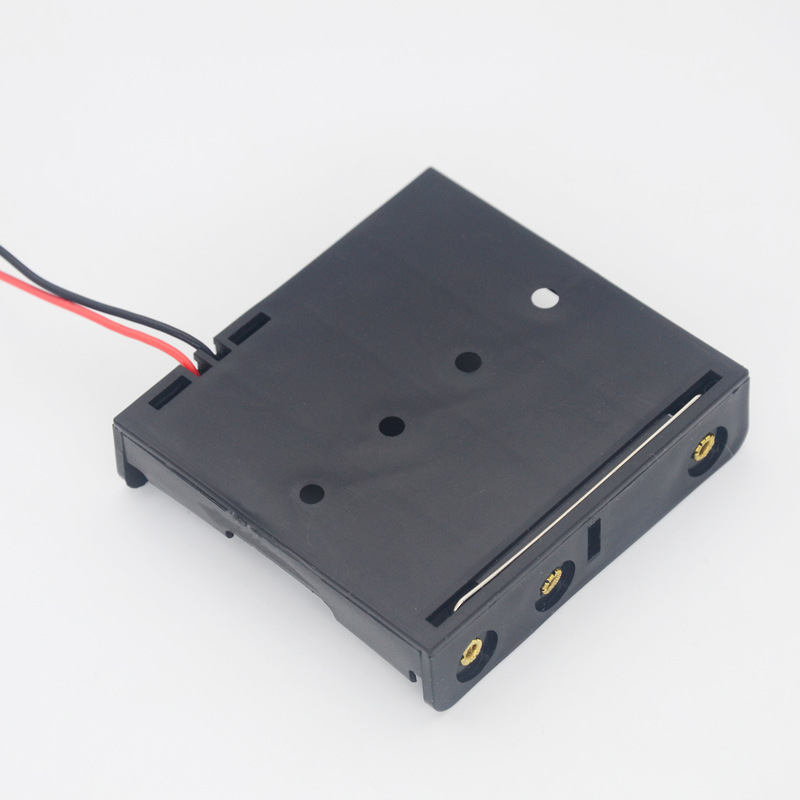 Yixuan кутия за батерии – 4 клетки, без капак, серийно свързване, странично разположени, 6V държач за батерии