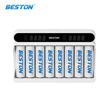 Beston Ni-MH 1.2V зарядно за батерии с интелигентен LCD дисплей, модел C9024L – вход 5V/2A, изход AA 1800mA, AAA 900mA