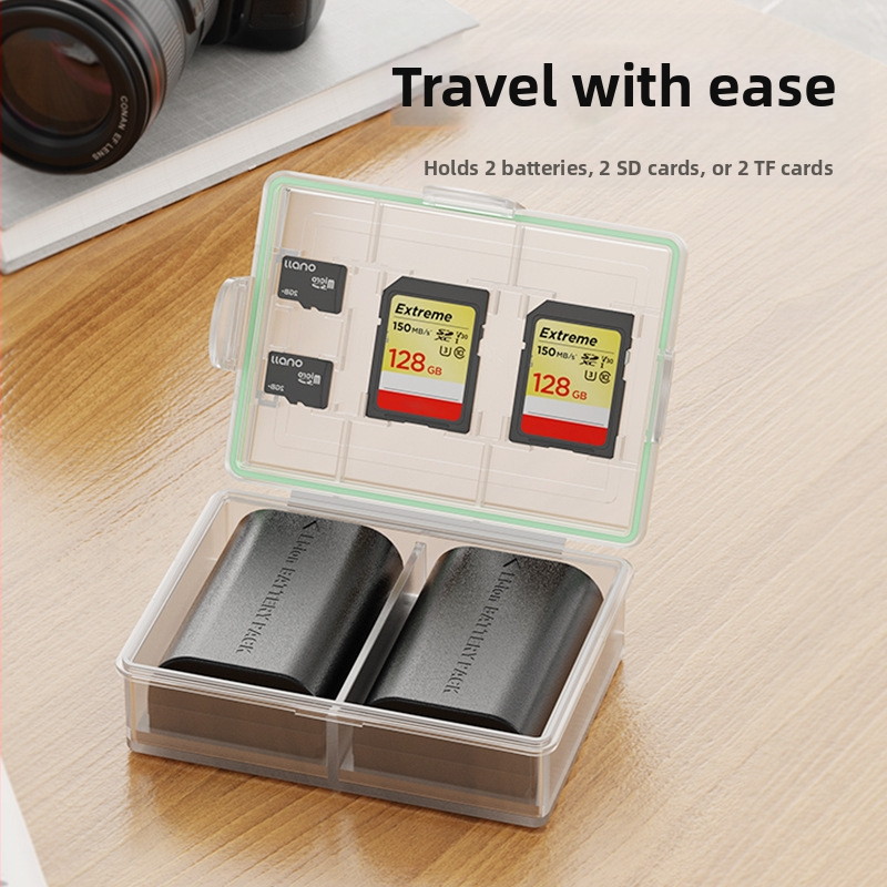 Green Giant Energy LP-E6 кутия за съхранение на батерия за камери, съвместима с R5/R6 и 60D/70D/80D/90D/5D4