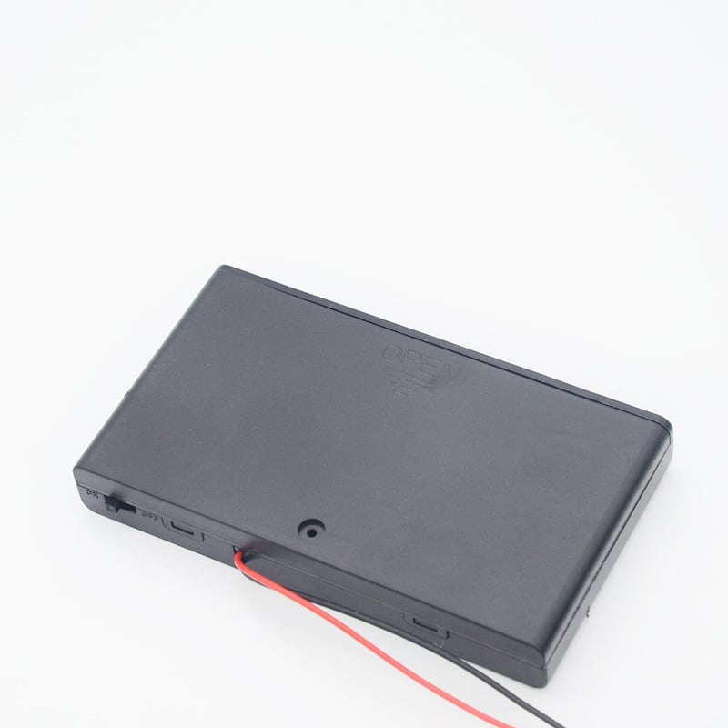 Yixuan кутия за батерии AA, 12V, с капак и превключвател, ROHS сертифицирана