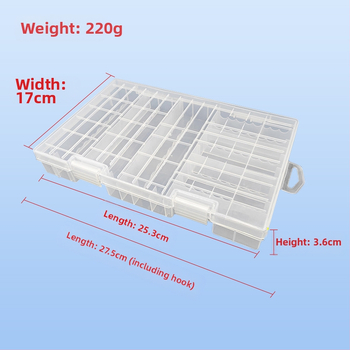 PowerLion кутия за съхранение на батерии с множество отделения – прозрачен организатор, ROHS сертифицирана