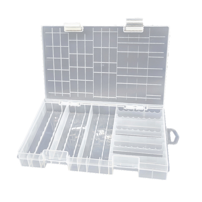 PowerLion кутия за съхранение на батерии с множество отделения – прозрачен организатор, ROHS сертифицирана