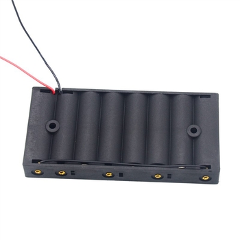 Кутия за батерии No. 5, 8 клетки, странично разположена, 12V серия, твърд корпус