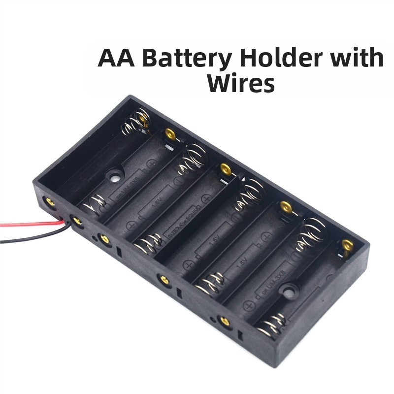 Кутия за батерии No. 5, 8 клетки, странично разположена, 12V серия, твърд корпус