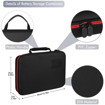 DCB τσάντα αποθήκευσης μπαταριών, κάλυμμα από EVA και Oxford ύφασμα, αδιάβροχη, φορητή, φορτίο 20 κιλών