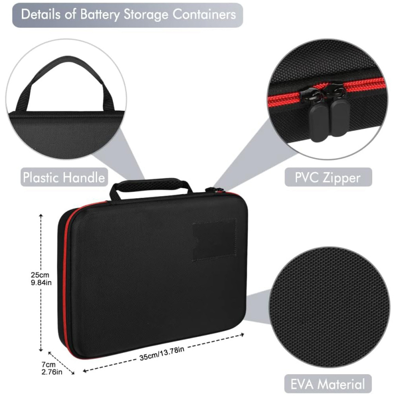 DCB τσάντα αποθήκευσης μπαταριών, κάλυμμα από EVA και Oxford ύφασμα, αδιάβροχη, φορητή, φορτίο 20 κιλών