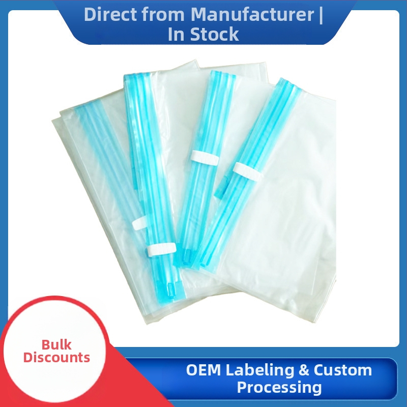 Vakuuminė drabužių laikymo maišas - tvirto PA+PE medžiagos, ruloninio tipo suspaudimas, modelis 001, OEM