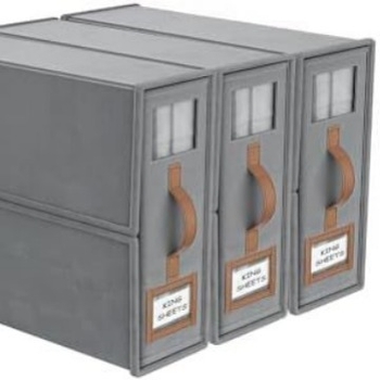 Κουτί αποθήκευσης ρούχων, πτυσσόμενο, σετ τεσσάρων τεμαχίων με καπάκι, χωρητικότητα 15 L, ύφασμα Oxford, για υπνοδωμάτιο/ντουλάπα, μοντέρνος μινιμαλιστικός σχεδιασμός