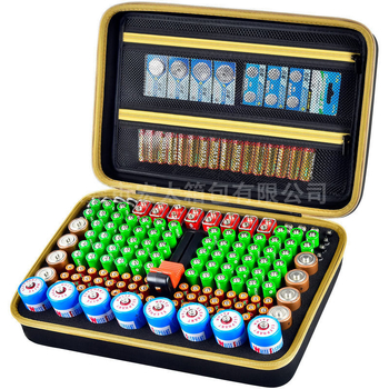 Akkumatorių saugojimo dėžutė ir įkroviklis – EVA medžiagos, atspari vandeniui, nešiojama kieta dėžė, pritaikomas dizainas, logotipo spauda galimama, skirta laikyti skirtingų dydžių baterijas