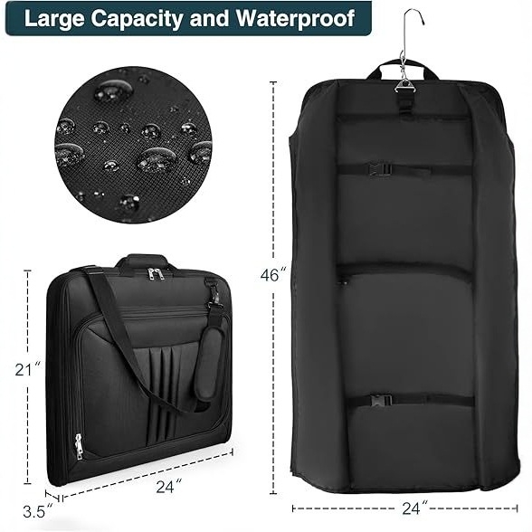 Kocka alakú öltönyporvédő tároló táska, Oxford anyagból, utazáshoz, ruhatárolás (2017 nyár)