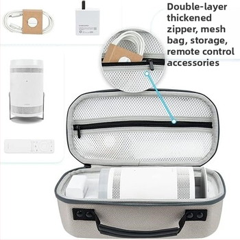 Σκληρή θήκη μεταφοράς για τον προβολέα Samsung The Freestyle, TY-1; υλικά: Oxford ύφασμα, EVA, φλανελ; αδιάβροχη συσκευασία