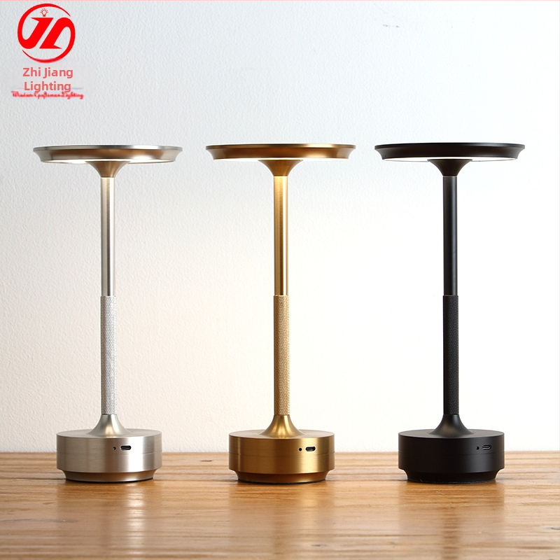 LED настолна лампа с зареждане,Regулируем амбиентно осветление и нощно осветление | алуминий, JT63-201, Wise Lighting, стил лукс светлина, CE сертификация