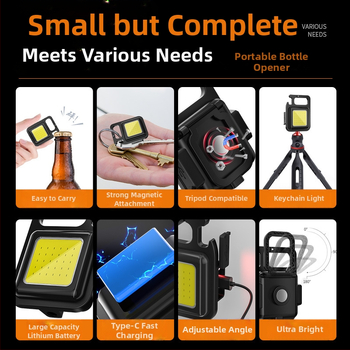 Nešiojamas LED žibintuvėlis su rakto pakabuku, neskirtas importui, kita sertifikacija