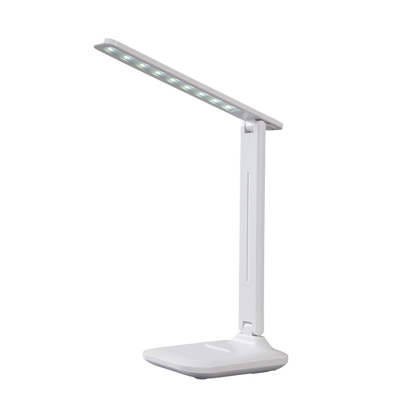 Diákok számára asztali lámpa szemvédő funkcióval, érintéses kapcsoló, beépített Li-ion akkumulátor, műanyag árnyékoló, CRI ≥ 90