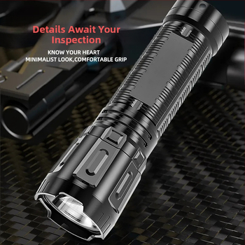 Φακό LED, 5W USB επαναφορτιζόμενος, 1200mAh, πολυλειτουργικός, χειροκίνητη φόρτιση έκτακτης ανάγκης, για υπαίθρια πεζοπορία, κατασκήνωση και ποδηλασία